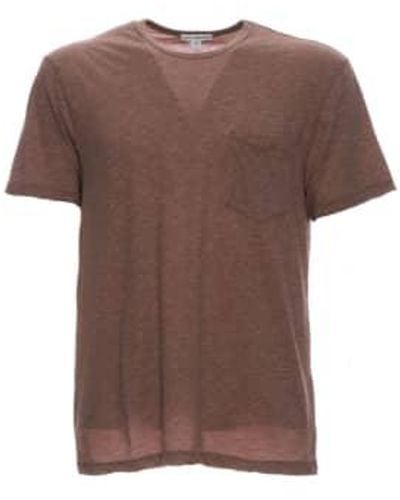 James Perse T-shirt Mclm3010 Mrml 2 - Brown