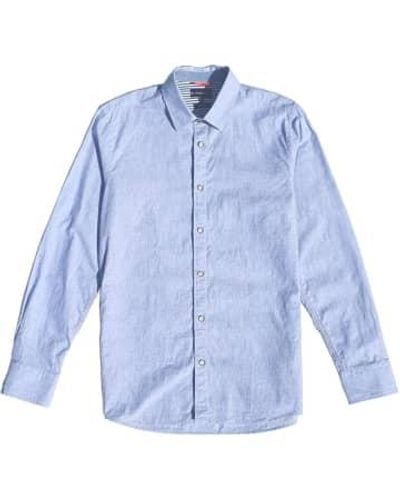 Armor Lux Lin & Cotton Shirt Uni Lapis 4xl - Blue