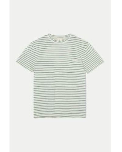 La Paz Bay Stripes Guerreiro Pocket T-shirt / S - Green