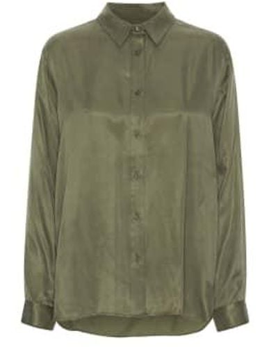 BETA STUDIOS Army Flora Shirt - Verde