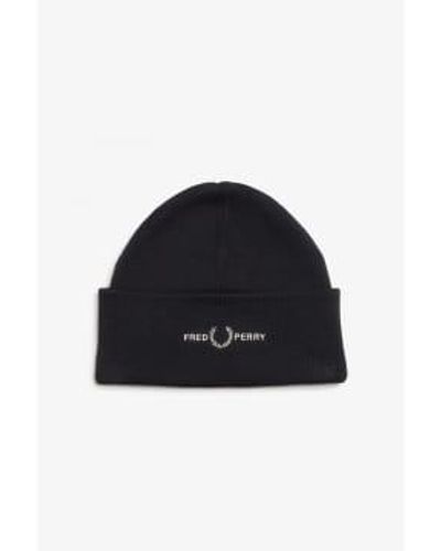 Fred Perry Graphic Beanie - Blu