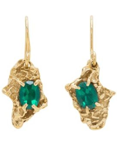Loveness Lee Naoko Emerald Earrings Plated - Blue