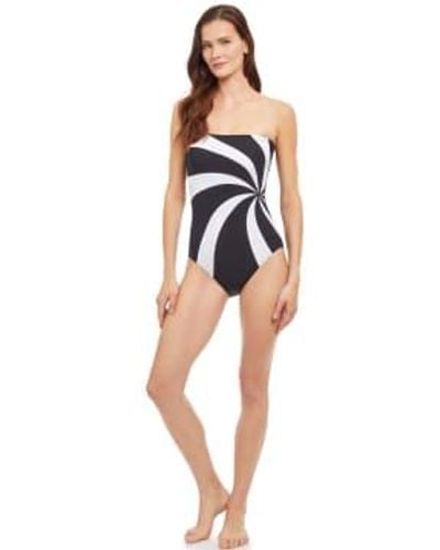 Gottex 24T1070 Timeless Swimsuit In And White - Blu