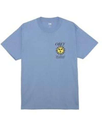 Obey T-shirt illumination - Bleu