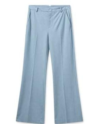 Mos Mosh Rhys roy pantalones-cashmere azul, largo-160600