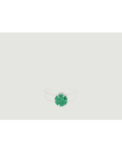 PERSÉE Floating Ring Nylon 7 Emerald Gold 54 - White