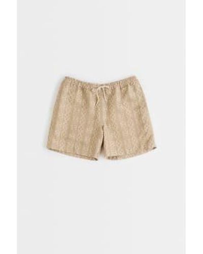 A Kind Of Guise Papel tapiz jacquard volta pantalones cortos - Neutro
