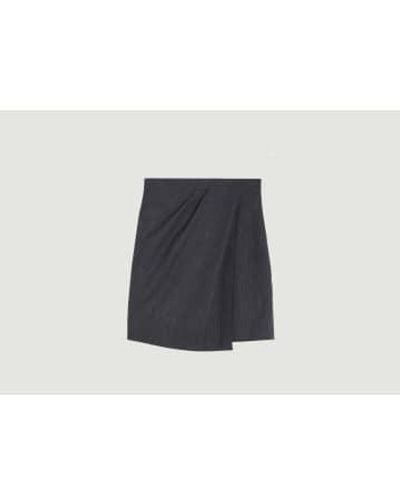 IRO Fang Striped Skirt 34 - Blue