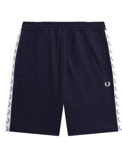 Fred Perry Taped tricot short blue - Azul