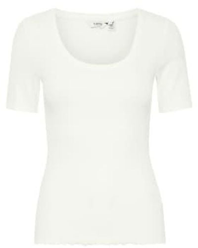 B.Young Bysanana T-shirt Off Uk 10 - White