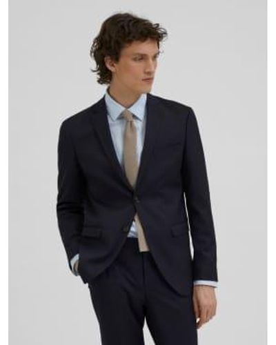 SELECTED Blazer Homme Structure - Blu