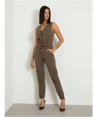 Guess Indy Jumpsuit Or General - Marrone
