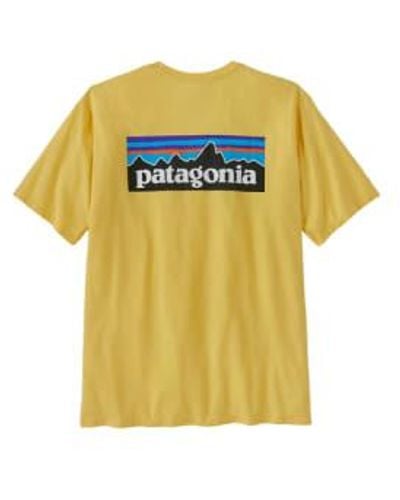 Patagonia Camiseta ms logo responsibili-tee - Amarillo