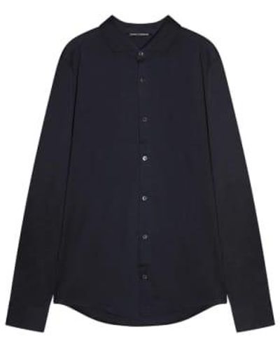 Cashmere Fashion Trusted Craft Houston Cotton Jersey Shirt M / - Blue