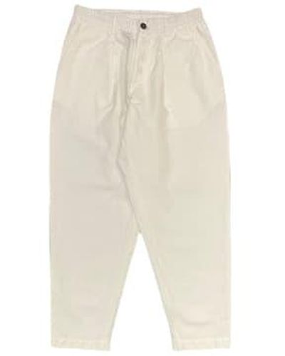 Universal Works Pleated Track Pant - Natural