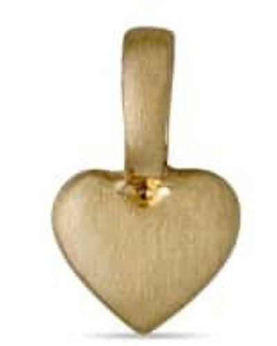 Pilgrim Charm Heart Pendant / Os - Metallic
