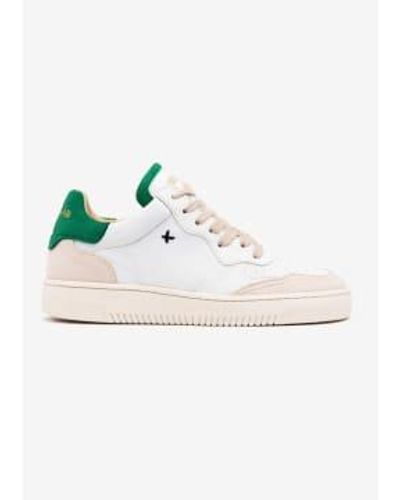 Newlab Sneakers Nl11 Green - Bianco