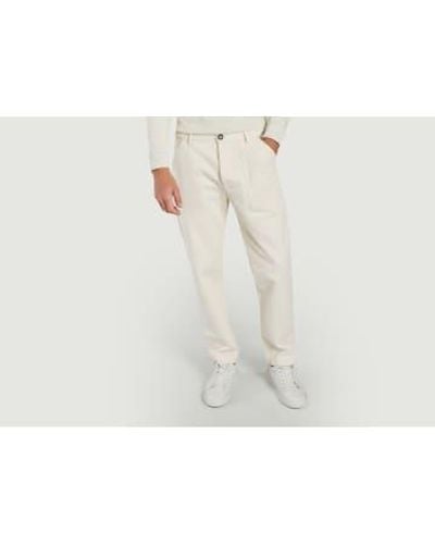 Cuisse De Grenouille Pantalon poche chino - Blanc