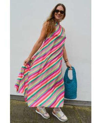 Petite Mendigote Riyu Oblique Coloured Dress L - Multicolour