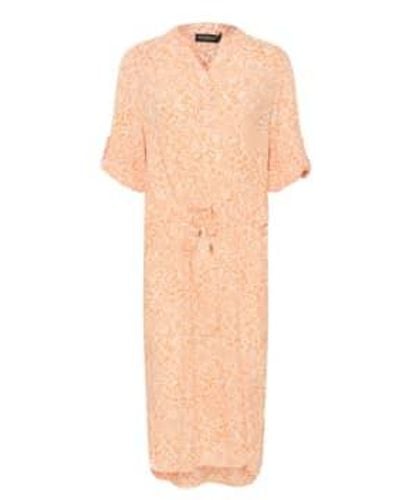 Soaked In Luxury Zaya Dress In Tangerine Ditsy Print - Rosa