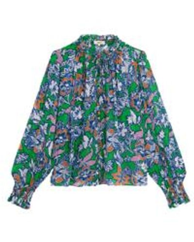 Suncoo Latinos Blouse In Print From - Blu