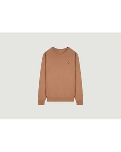 Apnée Apnee Sweatshirt In Cotton Jersey - Marrone