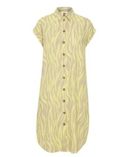 B.Young Falakka Shirt Dress Sunny Animal - Yellow