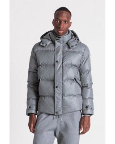 Antony Morato Padded Tech Hooded Jacket Extra Large - Gray