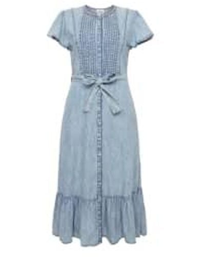 FRNCH Nolene Soft Denim Dress Jean / S - Blue