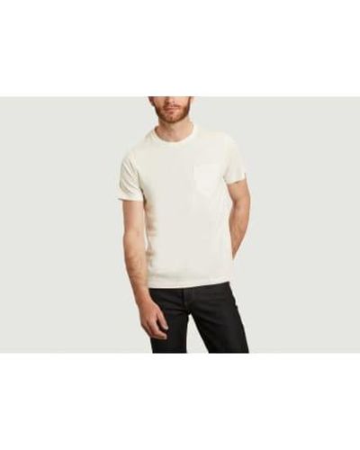 L'Exception Paris T-shirt à poche en coton biologique - Blanc