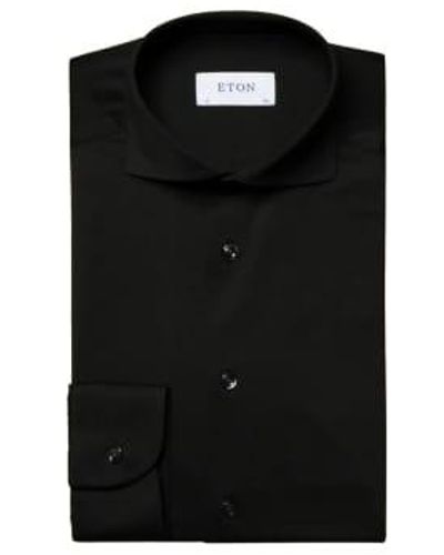 Eton Four Way Stretch Contemporary Fit Shirt 1 - Nero