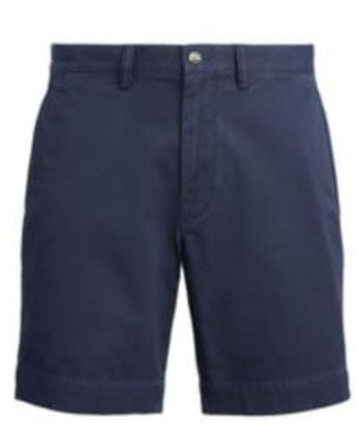 Ralph Lauren Ink Straight Fit Bedfords Flat Front Shorts 40 - Blue