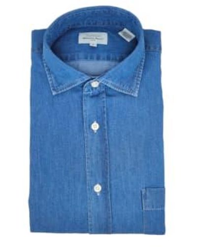 Hartford Paul Jeans Shirt Denim - Blue