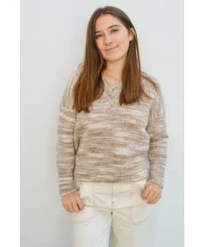Maison Anje Bougy Latte Sweater Xs - Brown