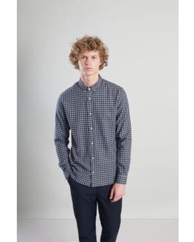 L'Exception Paris Blue Checkered Flannel Shirt