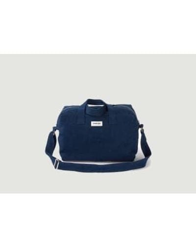 RIVE DROITE Sauval Upcycled Corduroy Bag 1 - Blu