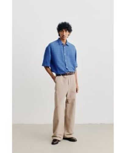 A Kind Of Guise Elio Shirt Structured - Blue