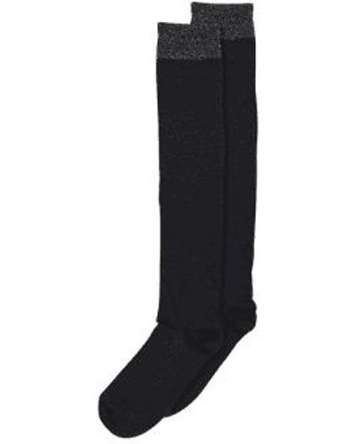 mpDenmark Silk Knee Socks Black - Nero
