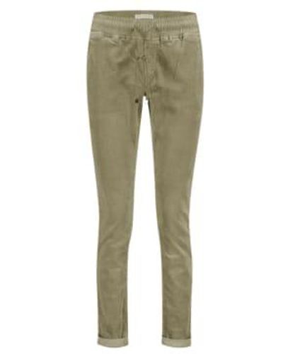 Red Button Trousers Button Trousers Tessy Cord Sage 20 Off - Verde