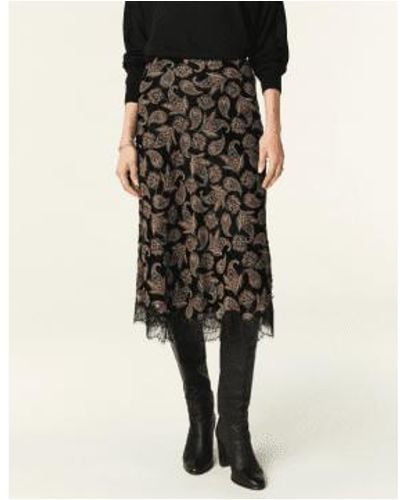 Ba&sh Rita Paisley Skirt - Black