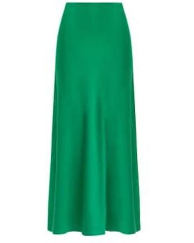Nooki Design Emerald Camila Bias Cut Skirt Small - Green