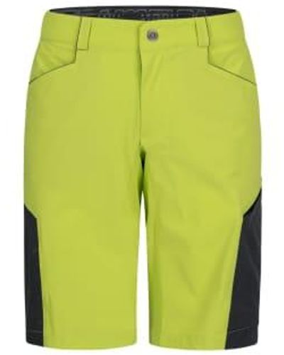 Montura Land men's lime / plomb shorts - Vert
