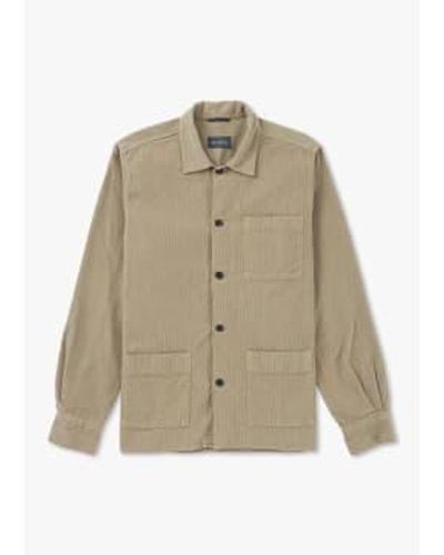 Oliver Sweeney Mens Wicklow Overshirt In Taupe - Neutro