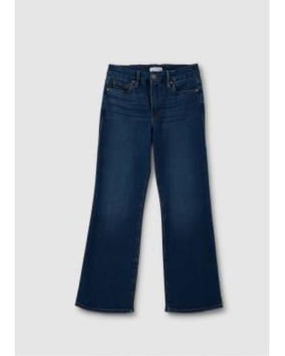GOOD AMERICAN S Legs Crop Mini Boot Jeans - Blue