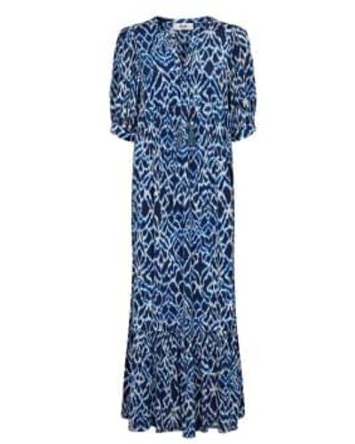 MOLIIN Copenhagen Lapis Lucille Maxi Dress Xs(uk6-8) - Blue