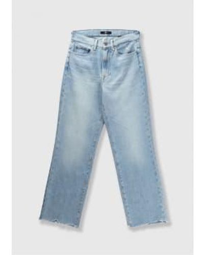 7 For All Mankind Jean logan stovepipe en bleu clair