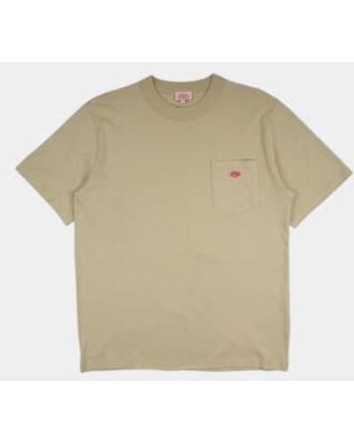Armor Lux Pocket T-shirt Pale Olive S - Natural