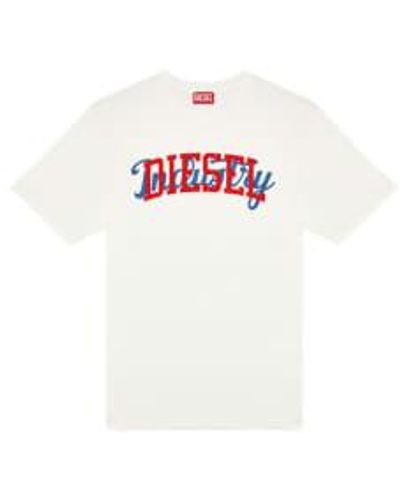 DIESEL Just N10 Double Logo T - White