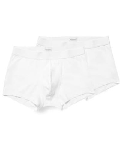 Sunspel Double Pack Stretch Trunk Xxl - White