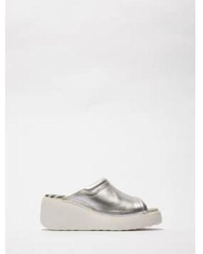 Fly London Doli042 en argent - Blanc